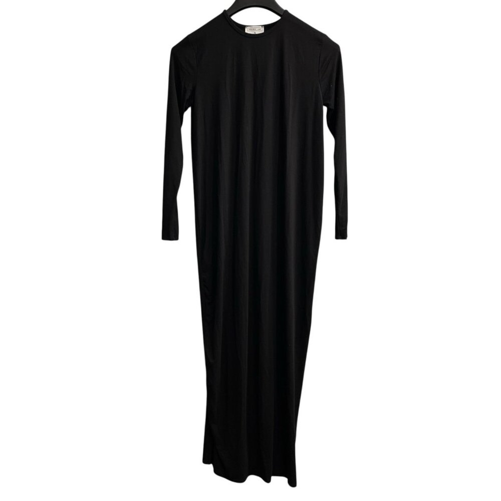 Pea Bee + Jae Halo Dress Womens S Black Maxi Jersey Knit Minimalist Capsule